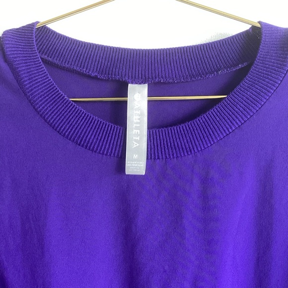 Athleta Zephyr Crop Tee -Poseduin Blue -Size M - Picture 2 of 6